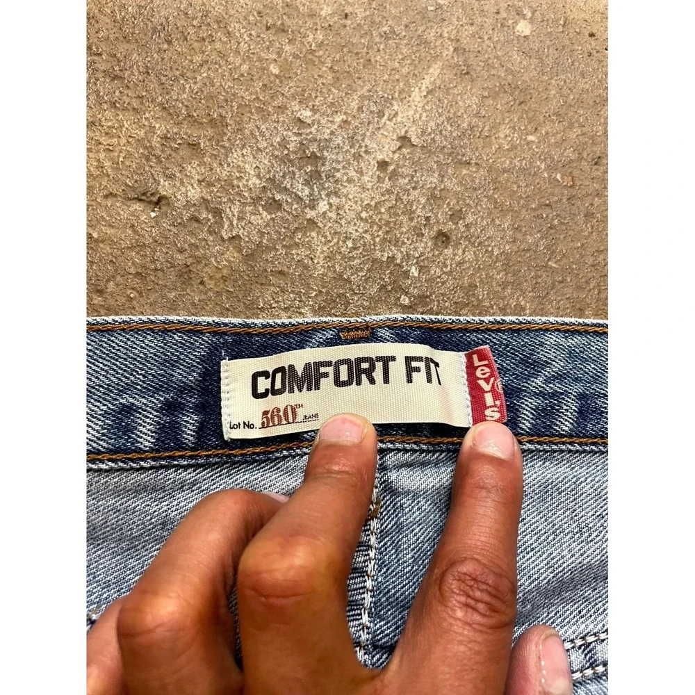 VTG Levi's 560 Comfort Fit Jeans Men 36x34 Blue Denim Stonewash Cotton High Rise